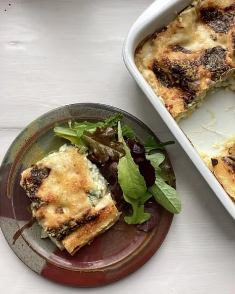 Rachel Roddy's Recipe for Lasagna with Zucchini and Three Cheeses